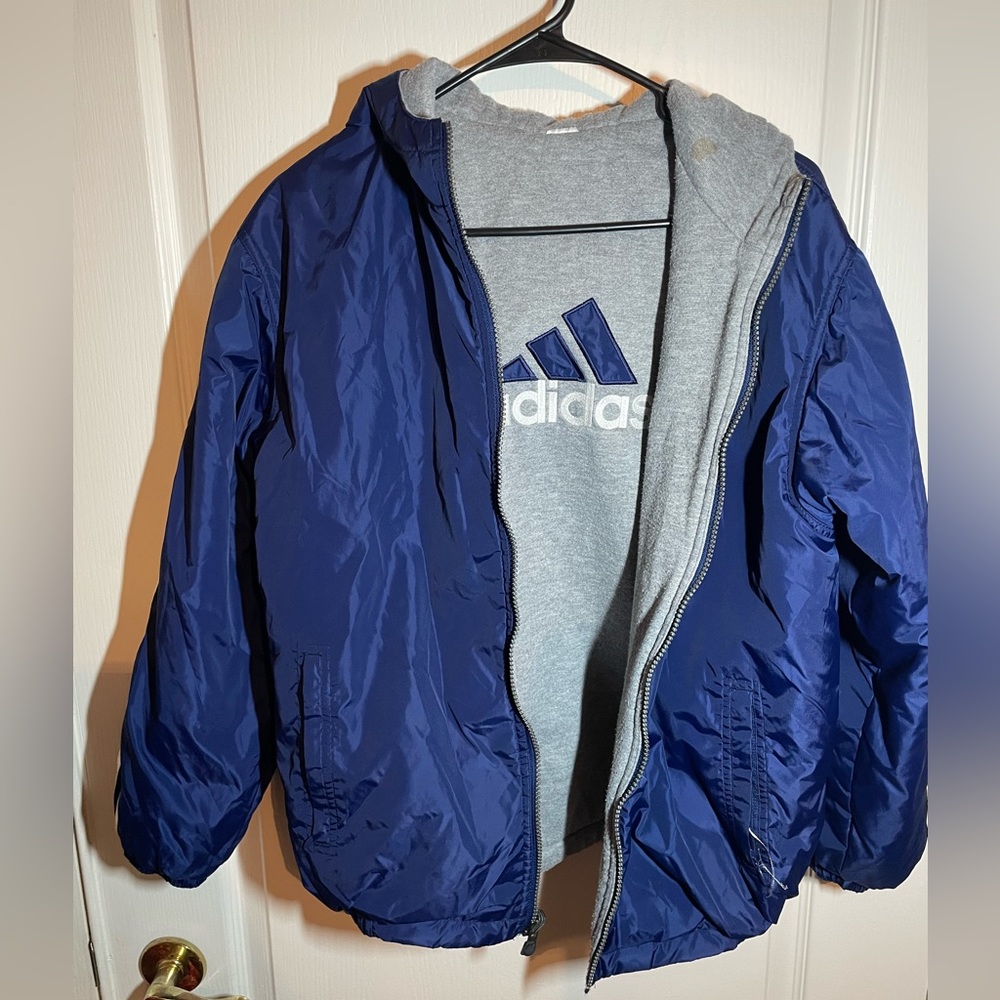Adidas reversible windbreaker jacket